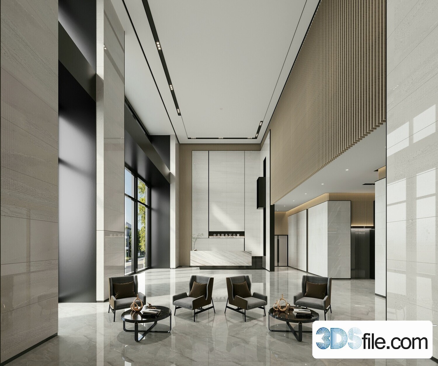10 Lobby Design 3d Models Vol.06 - Co.ro.na