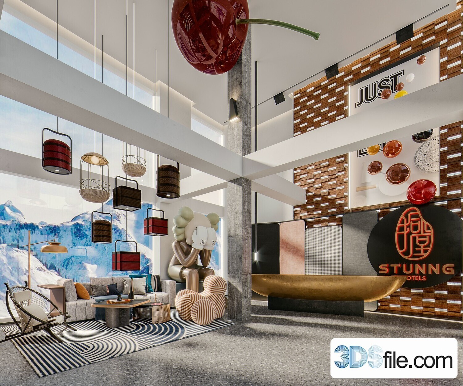 10 Lobby Design 3d Models Vol.06 - Co.ro.na