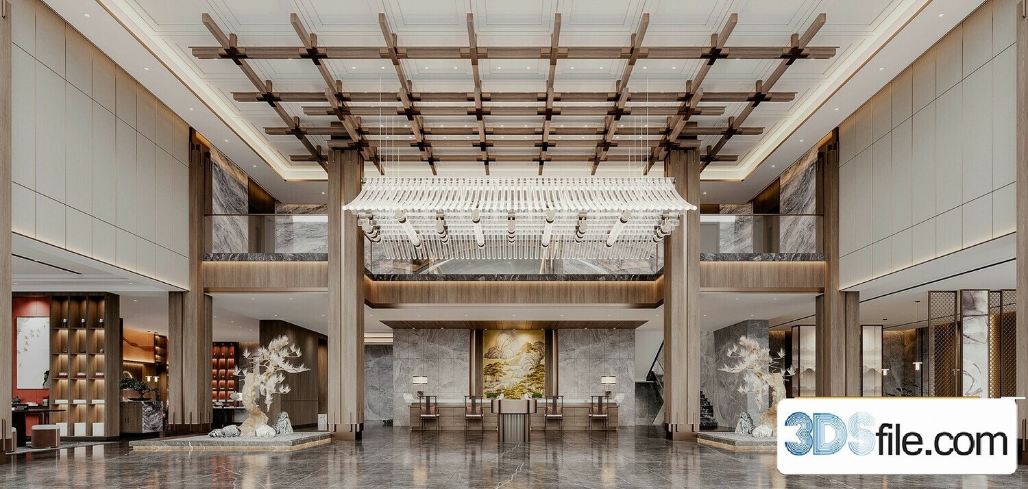 10 Lobby Design 3d Models Vol.06 - Co.ro.na
