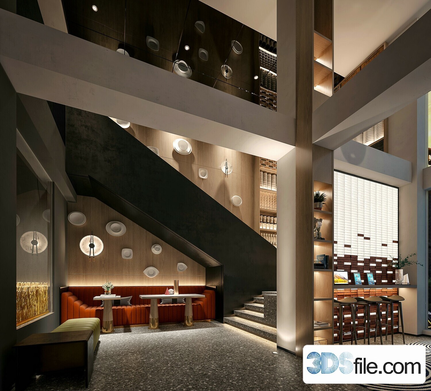 10 Lobby Design 3d Models Vol.06 - Co.ro.na