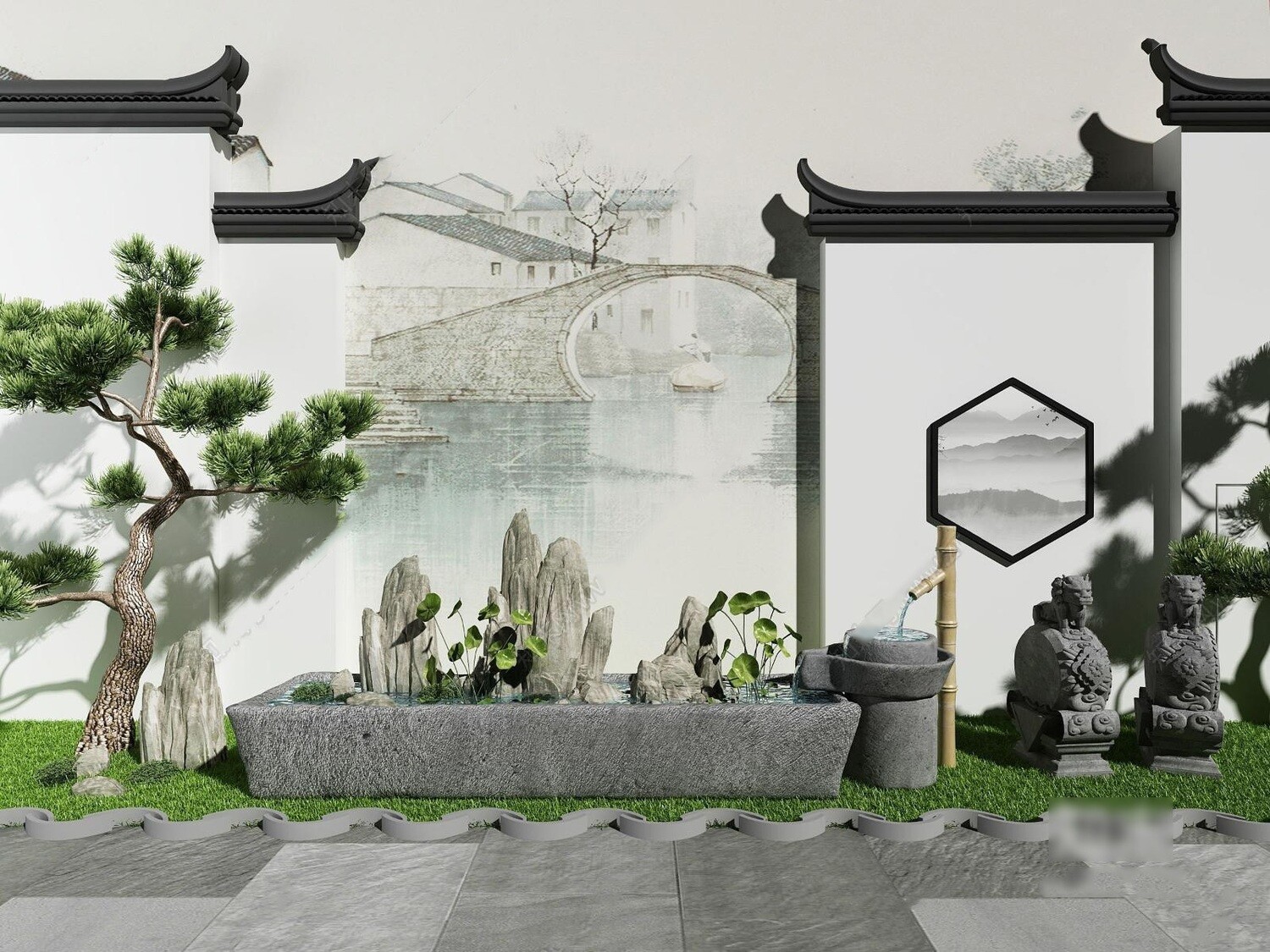 36 Outdoor Decor 3d Models Vol.01 - Vray