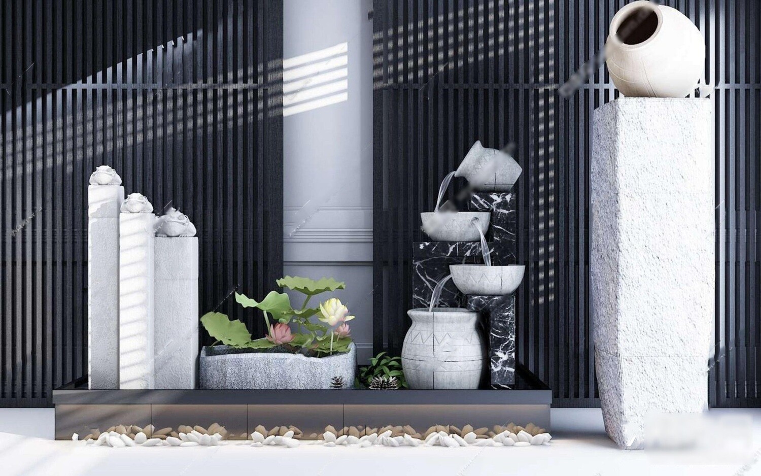 36 Outdoor Decor 3d Models Vol.01 - Vray