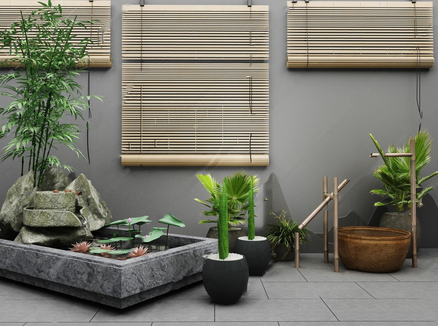 36 Outdoor Decor 3d Models Vol.01 - Vray
