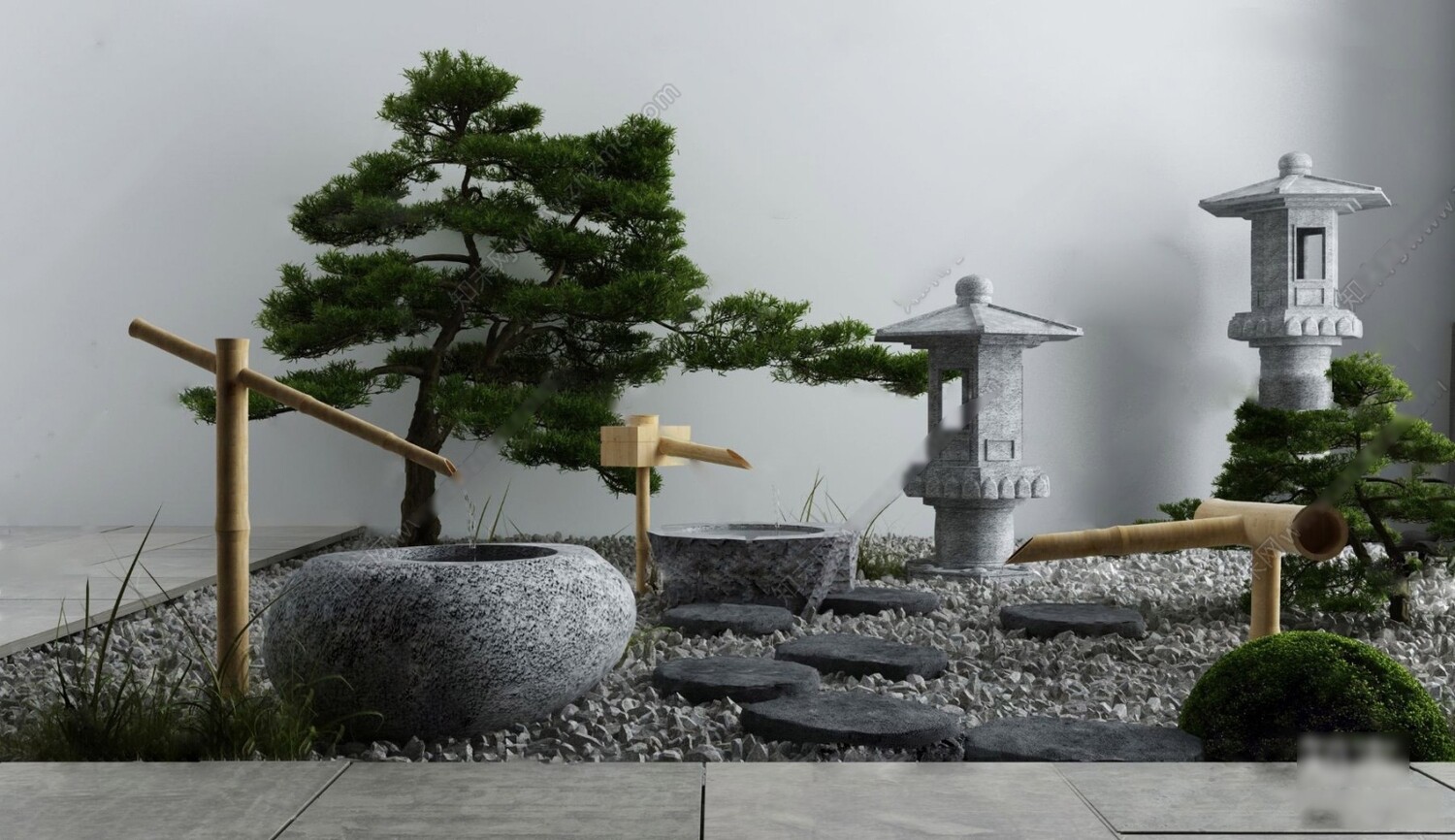 36 Outdoor Decor 3d Models Vol.01 - Vray