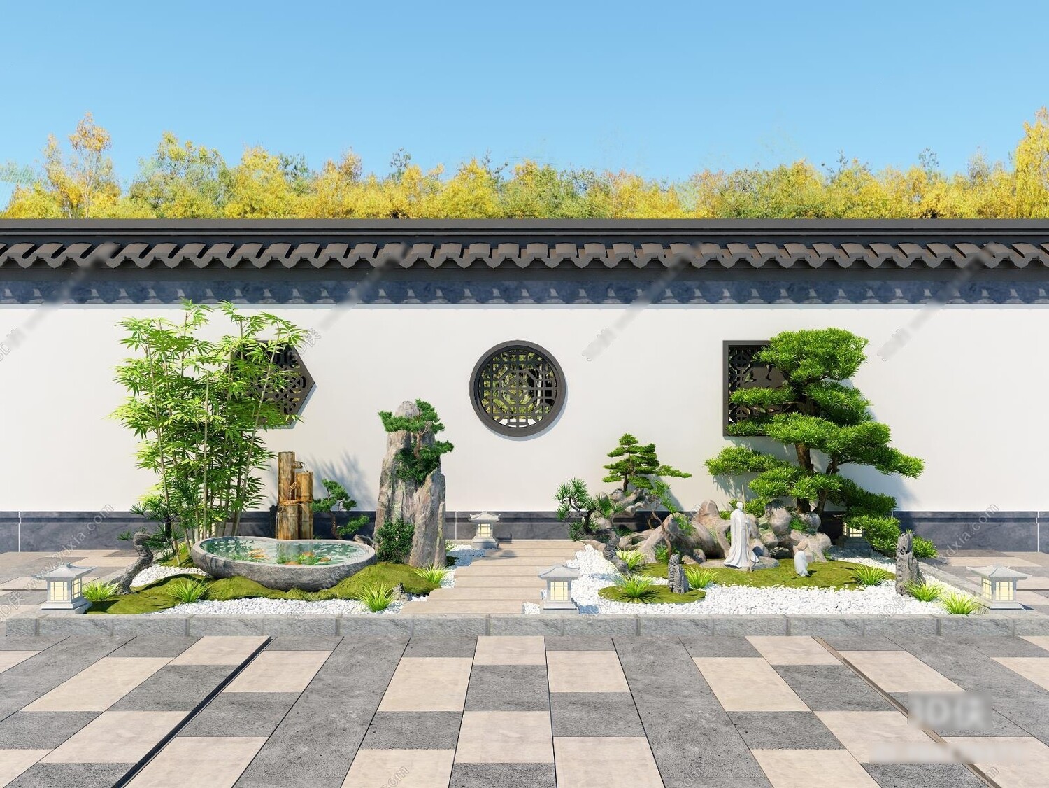36 Outdoor Decor 3d Models Vol.01 - Vray