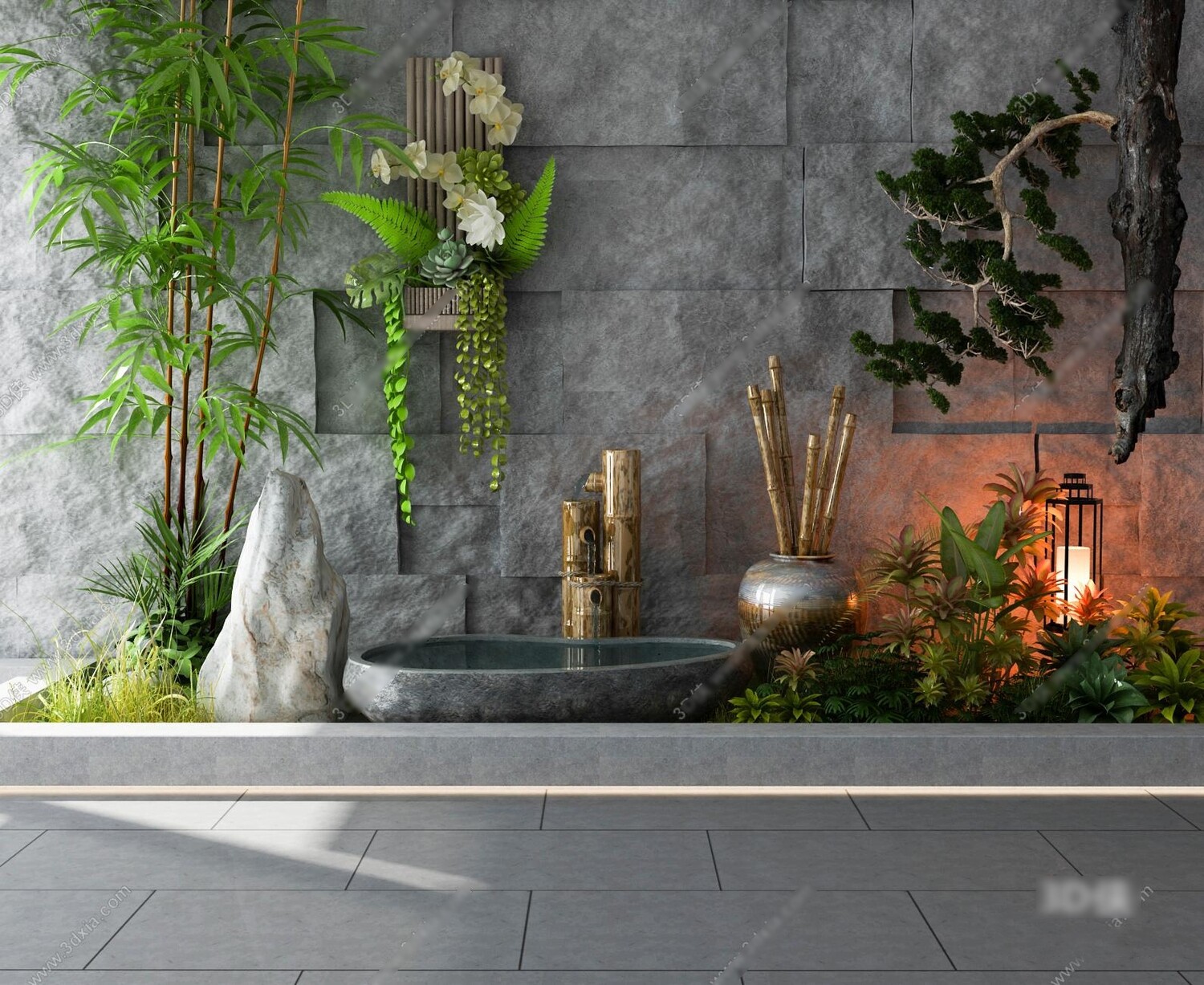 36 Outdoor Decor 3d Models Vol.01 - Vray