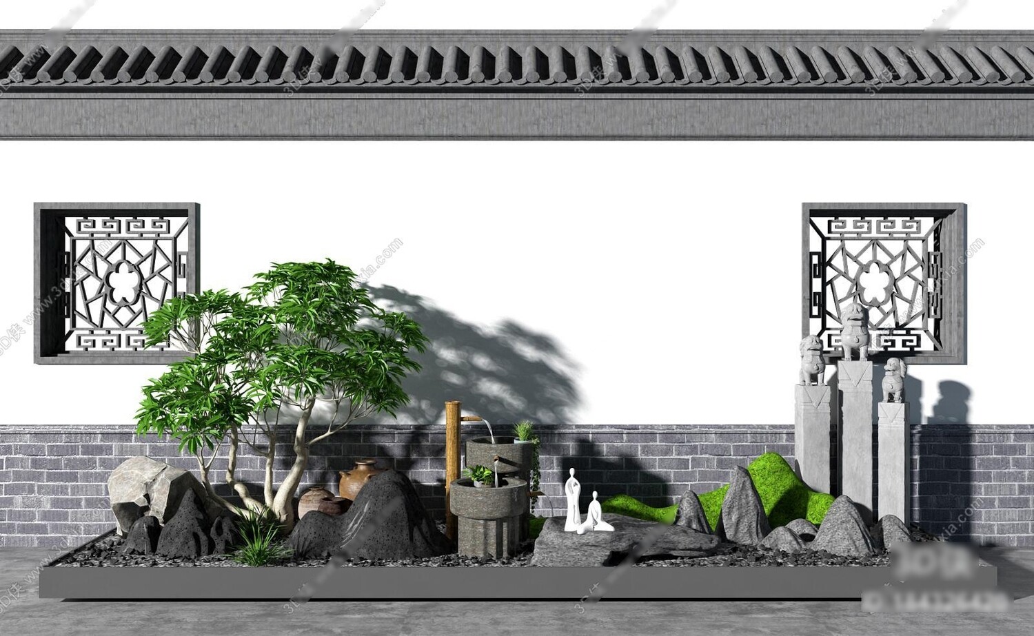 36 Outdoor Decor 3d Models Vol.01 - Vray