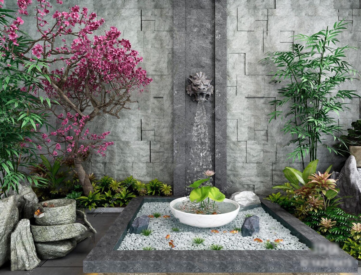 36 Outdoor Decor 3d Models Vol.01 - Vray