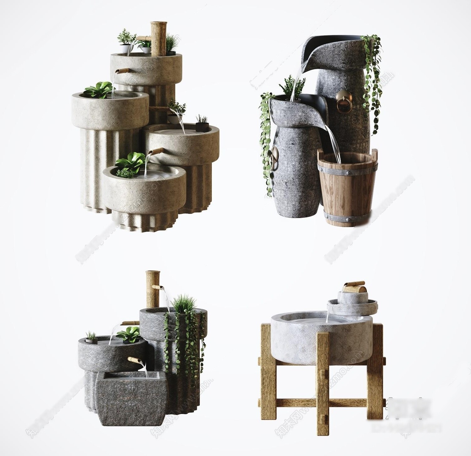 36 Outdoor Decor 3d Models Vol.01 - Vray