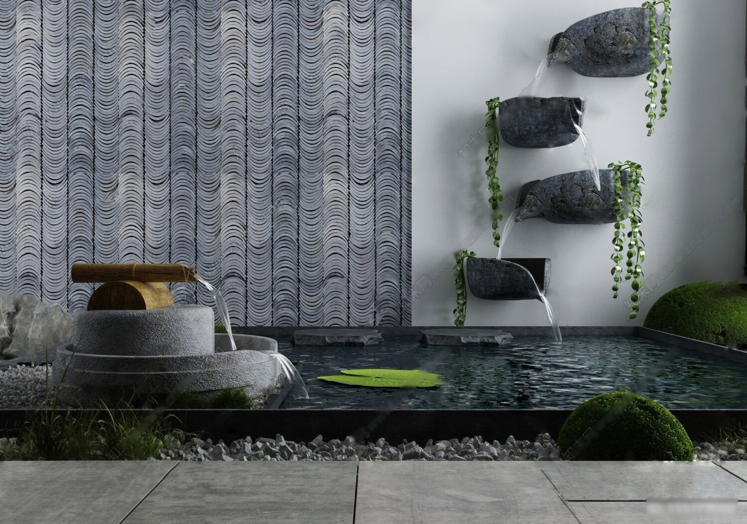 36 Outdoor Decor 3d Models Vol.01 - Vray
