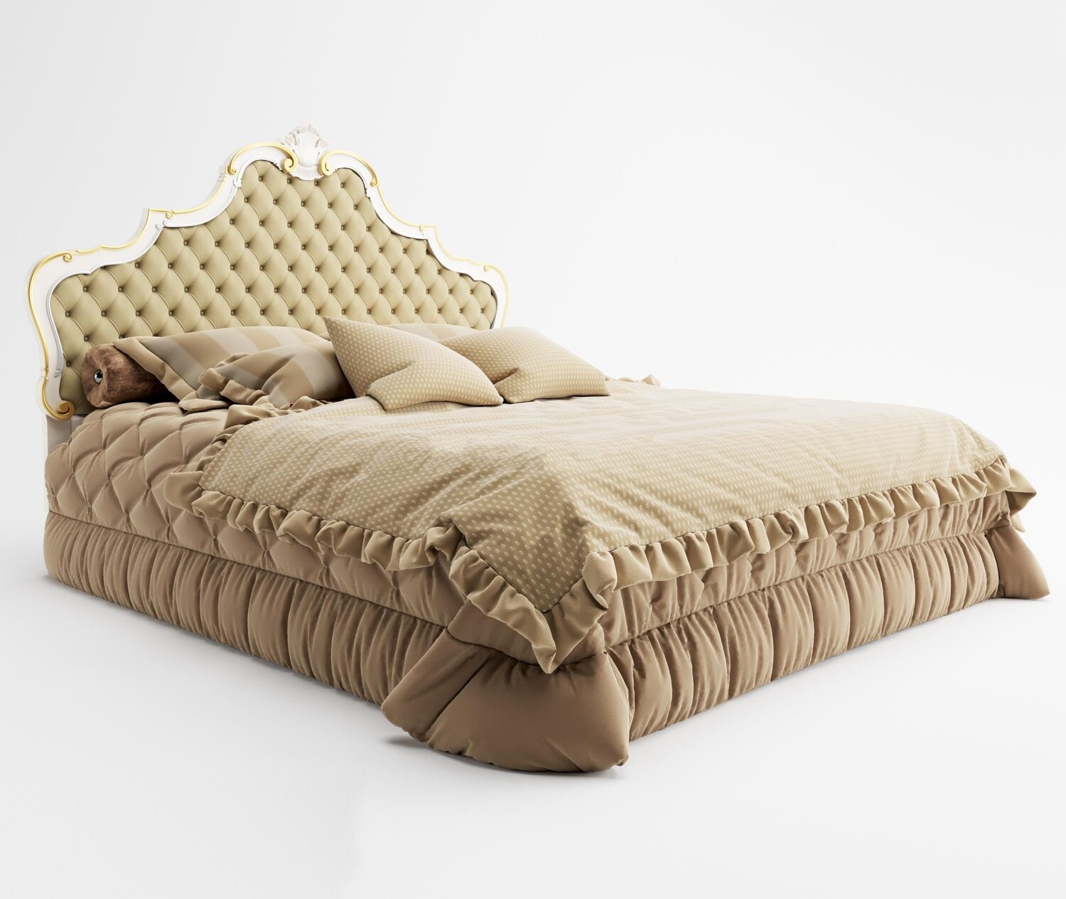 90 Classic bed 3d models vol.15-Vray
