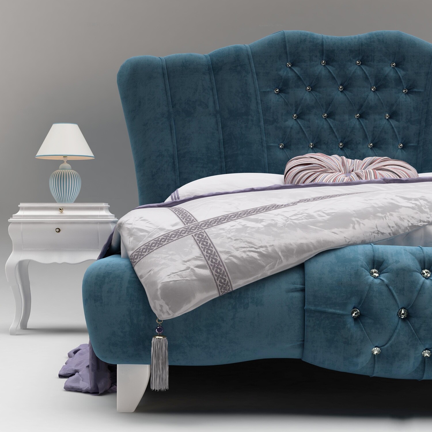 90 Classic bed 3d models vol.15-Vray