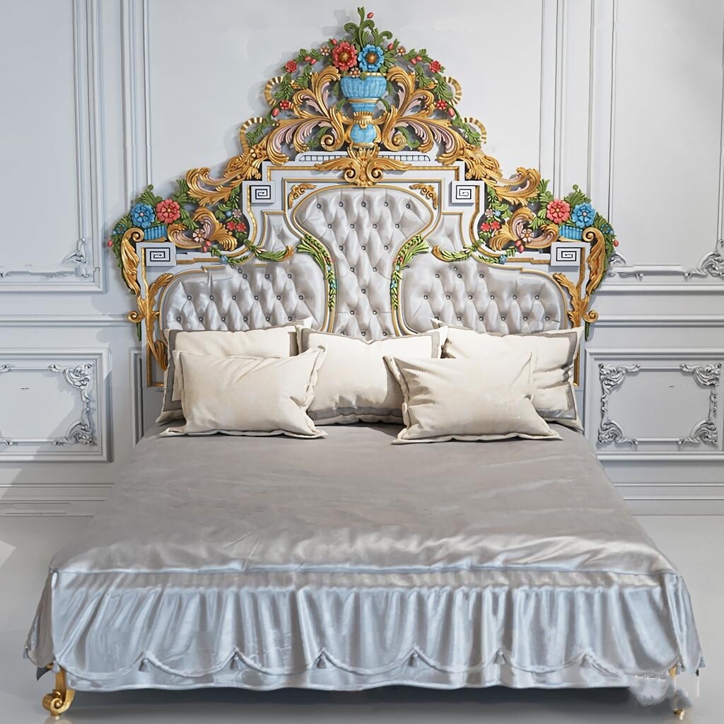 90 Classic bed 3d models vol.15-Vray