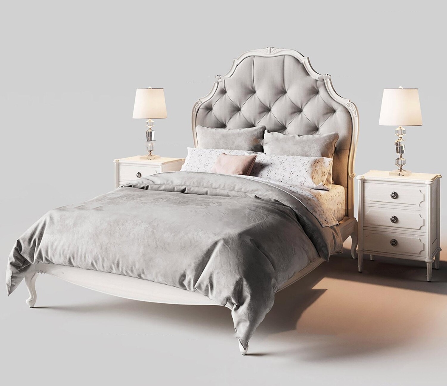 90 Classic bed 3d models vol.15-Vray