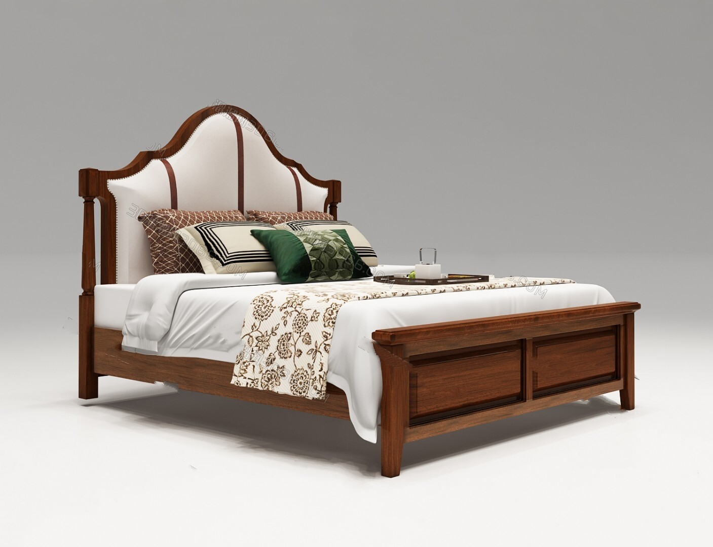 90 Classic bed 3d models vol.15-Vray