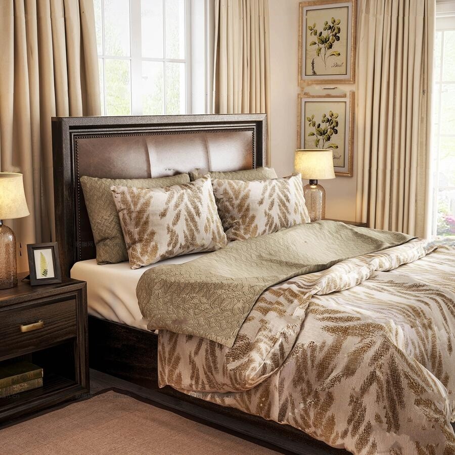90 Classic bed 3d models vol.15-Vray