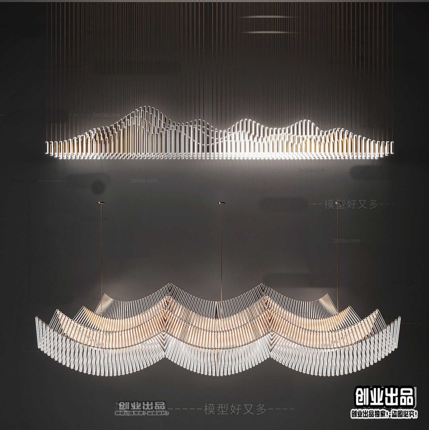 96 Celling Lamp 3d Models Vol.05 - Vray