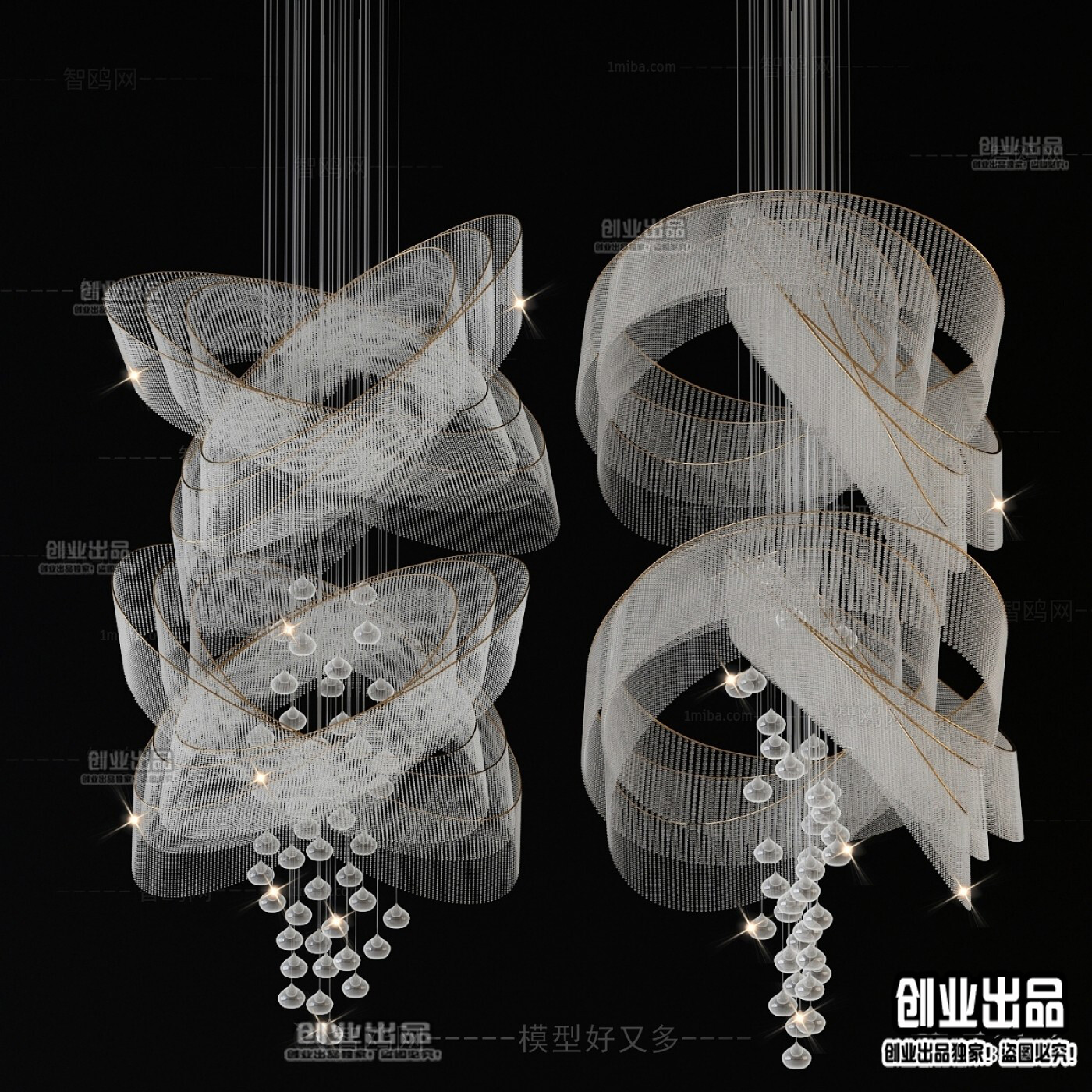96 Celling Lamp 3d Models Vol.05 - Vray