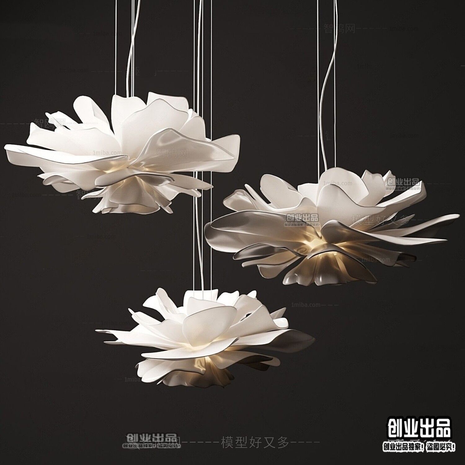 96 Celling Lamp 3d Models Vol.05 - Vray