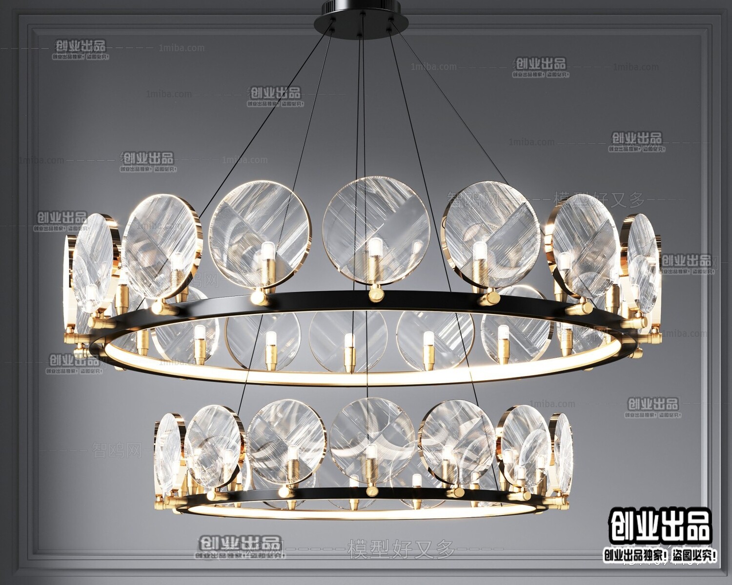 96 Celling Lamp 3d Models Vol.05 - Vray