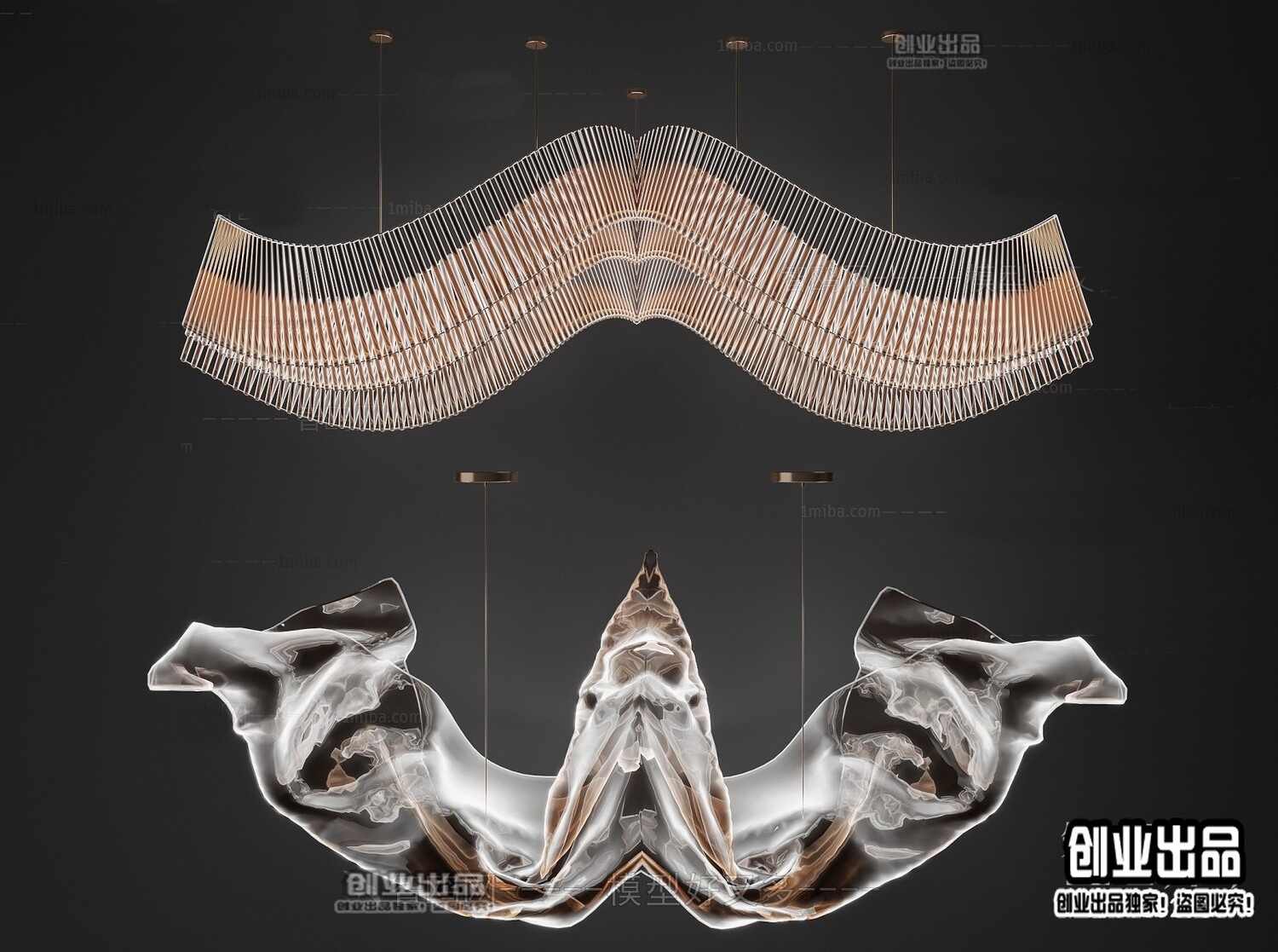 96 Celling Lamp 3d Models Vol.05 - Vray