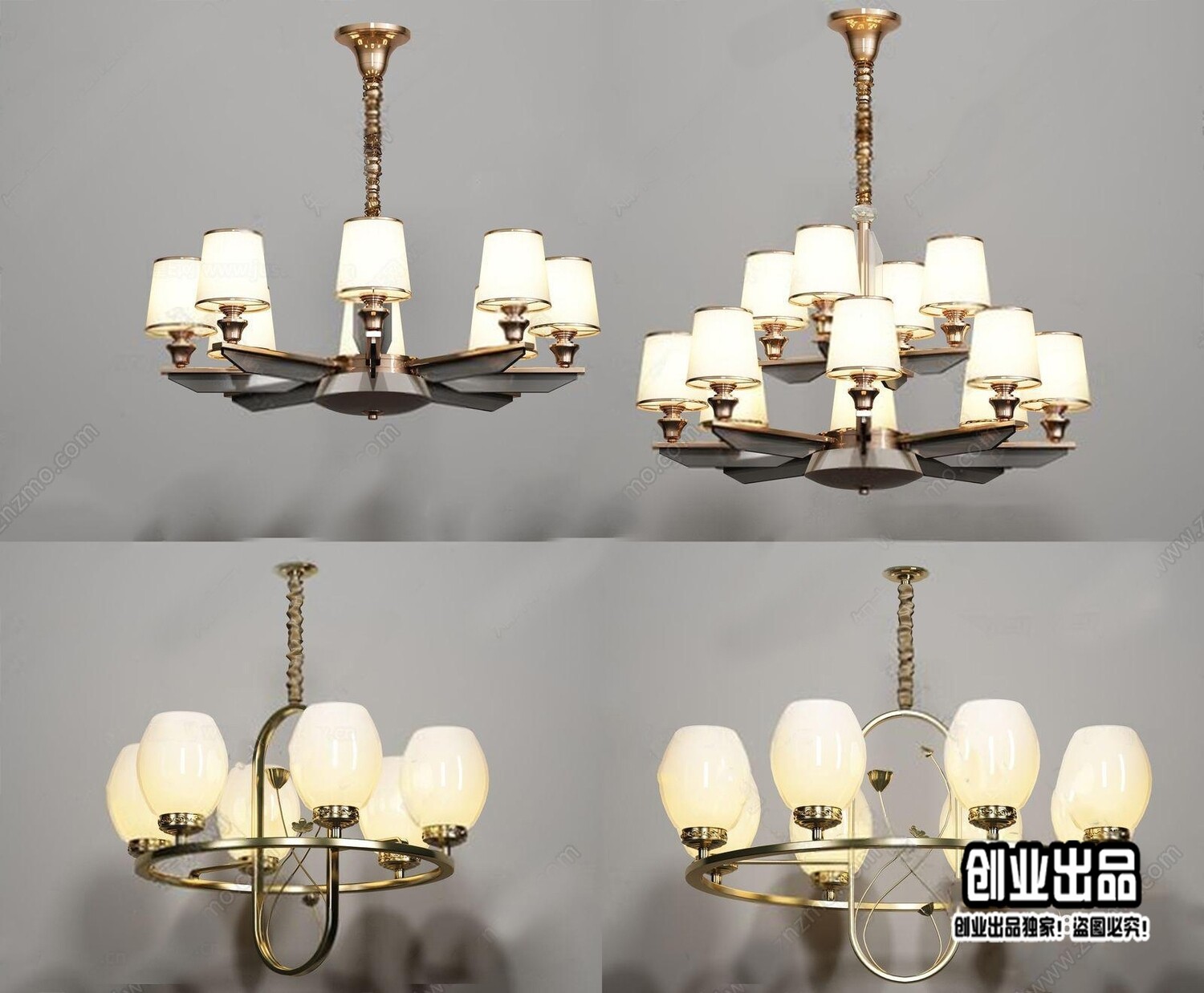 96 Celling Lamp 3d Models Vol.05 - Vray