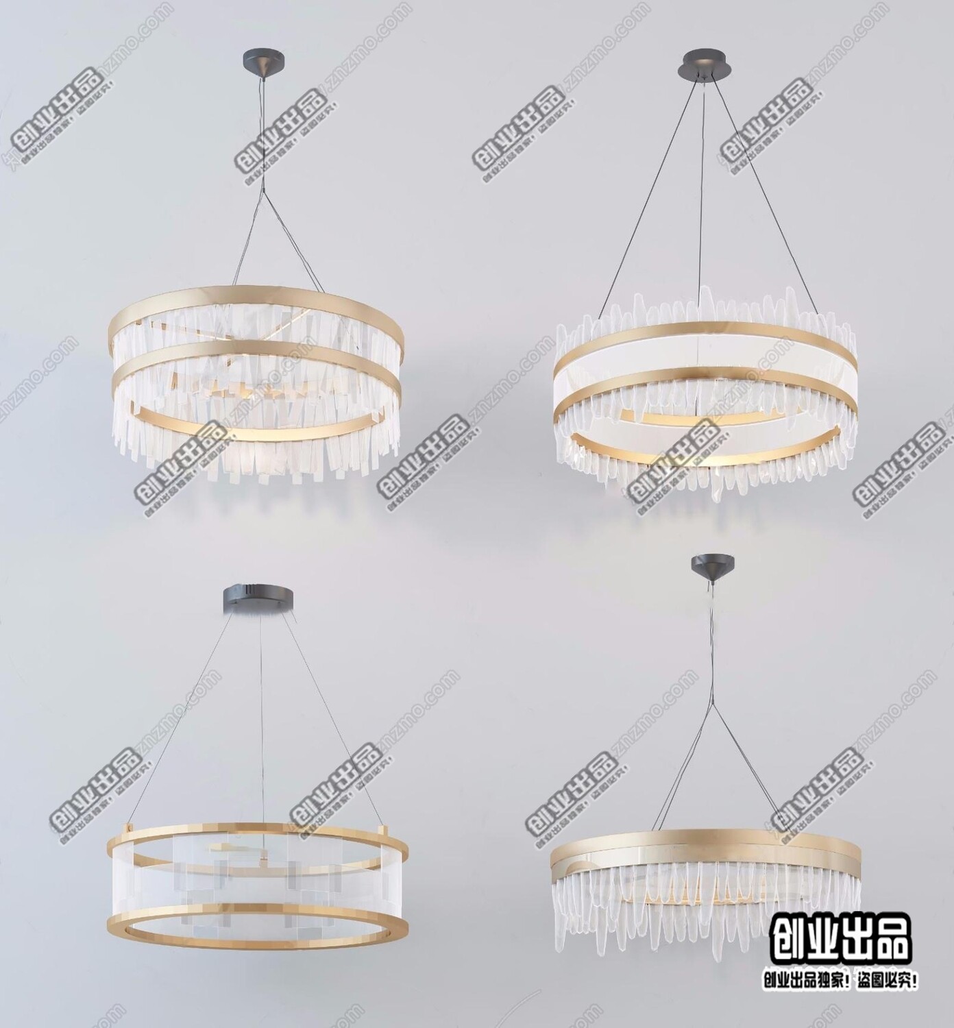 96 Celling Lamp 3d Models Vol.05 - Vray