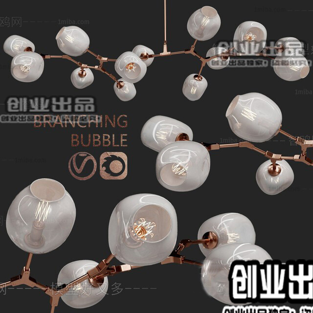 96 Celling Lamp 3d Models Vol.05 - Vray