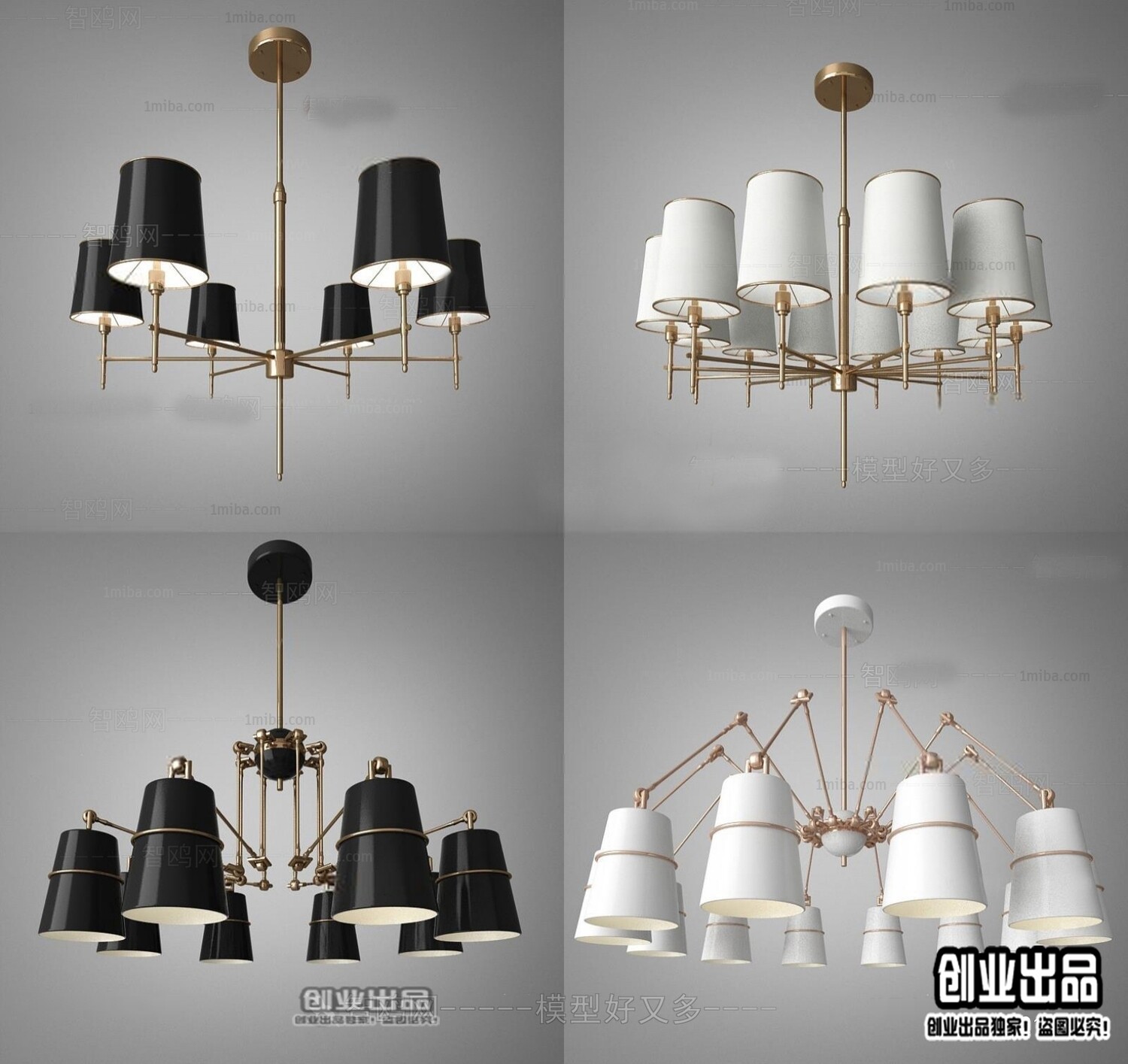 96 Celling Lamp 3d Models Vol.05 - Vray