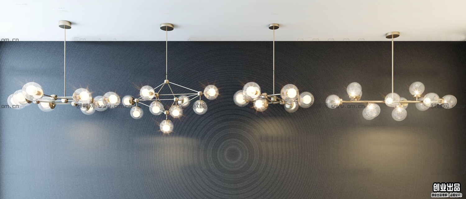 96 Celling Lamp 3d Models Vol.05 - Vray