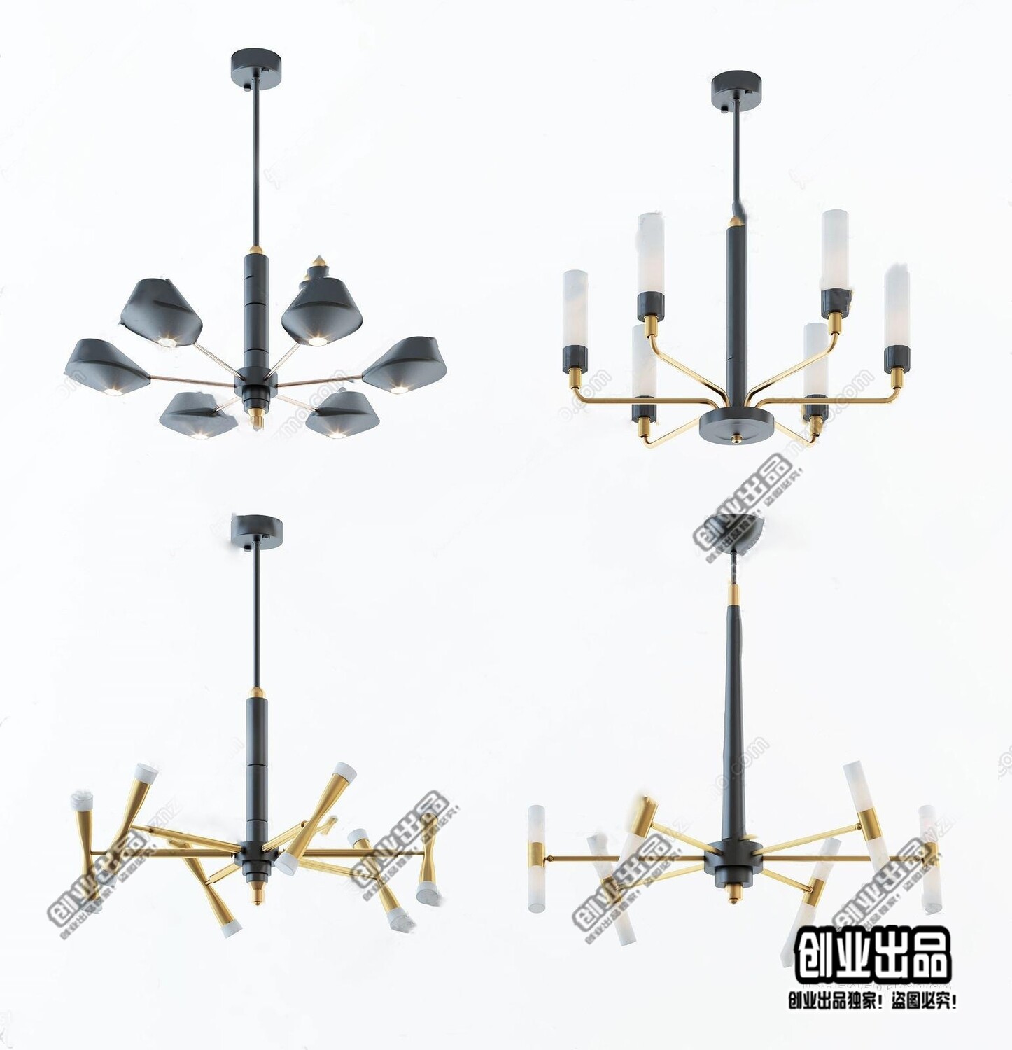 96 Celling Lamp 3d Models Vol.05 - Vray