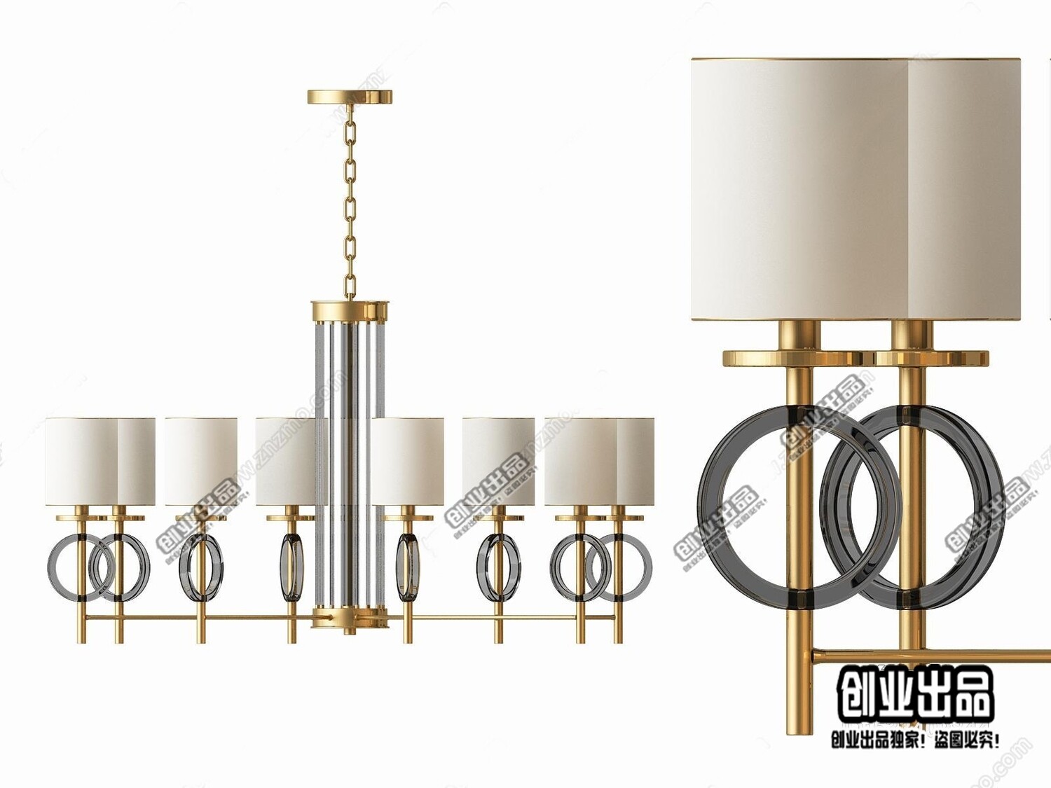 96 Celling Lamp 3d Models Vol.05 - Vray