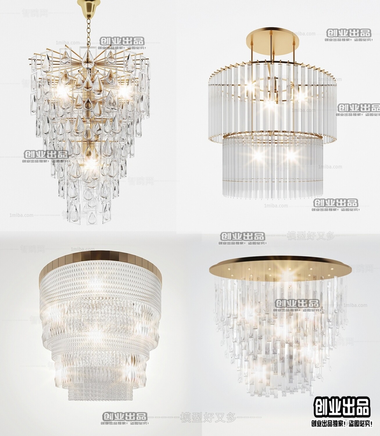 96 Celling Lamp 3d Models Vol.05 - Vray