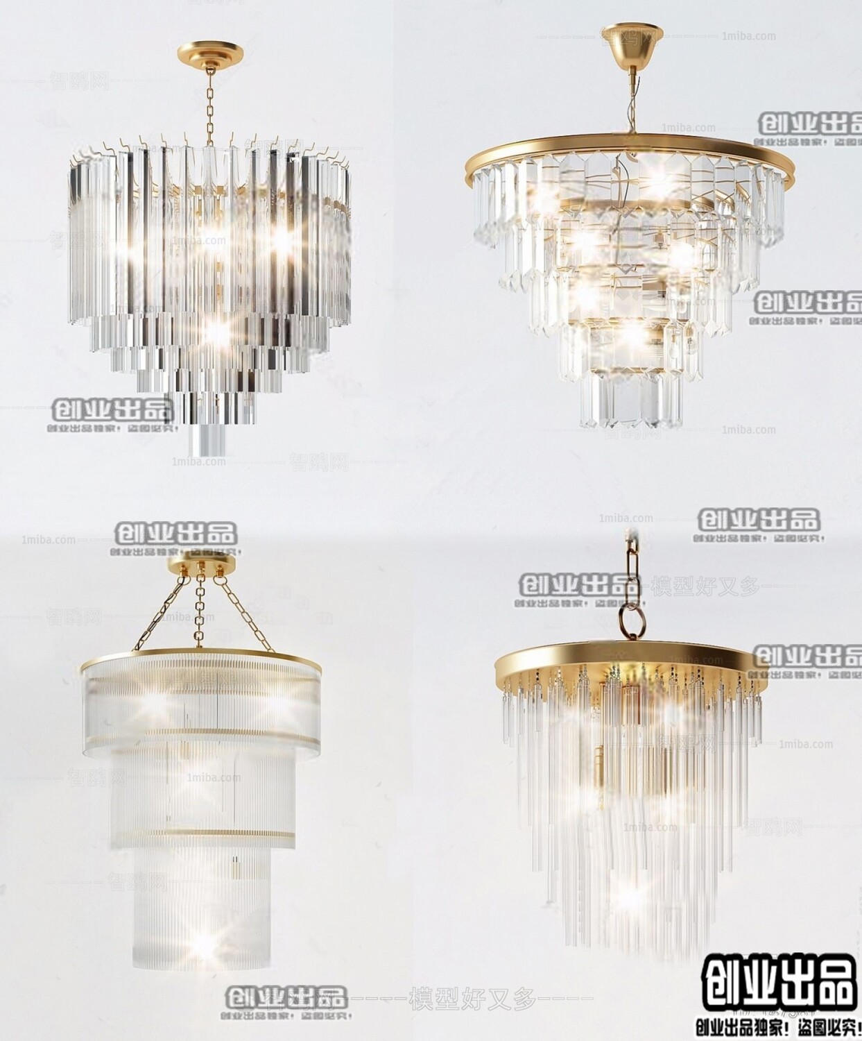 96 Celling Lamp 3d Models Vol.05 - Vray