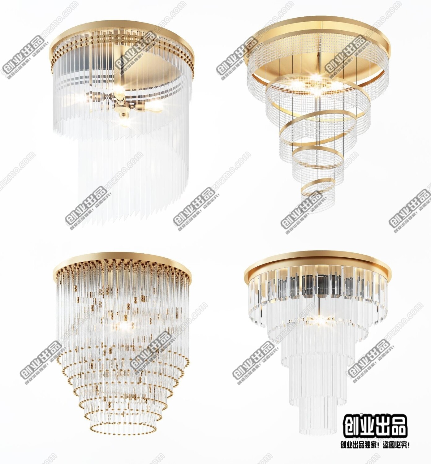 96 Celling Lamp 3d Models Vol.05 - Vray