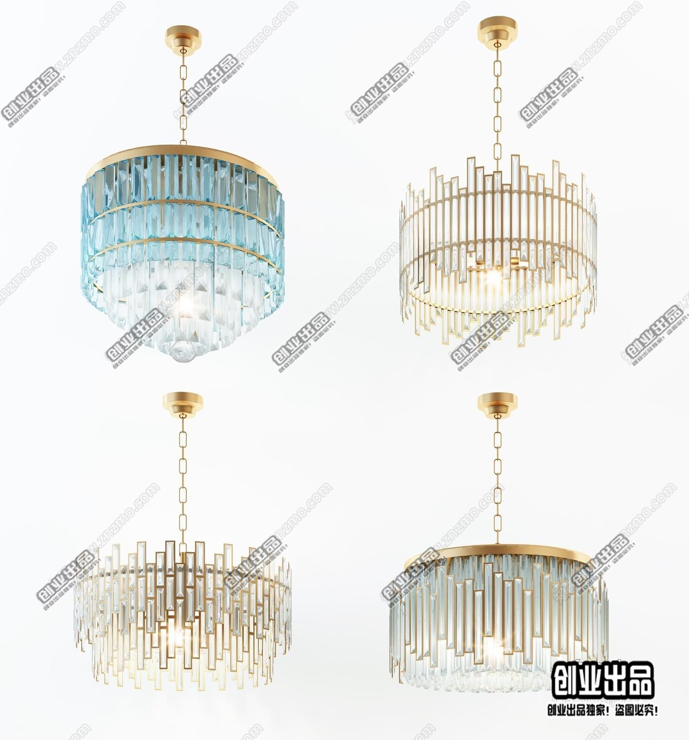 96 Celling Lamp 3d Models Vol.05 - Vray