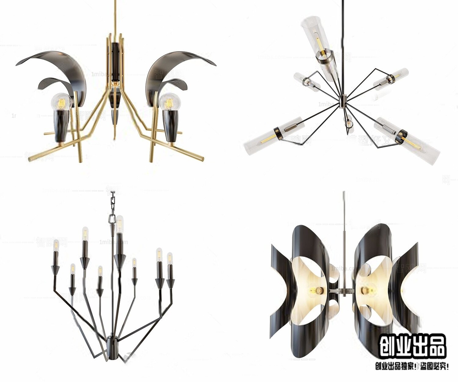 96 Celling Lamp 3d Models Vol.05 - Vray