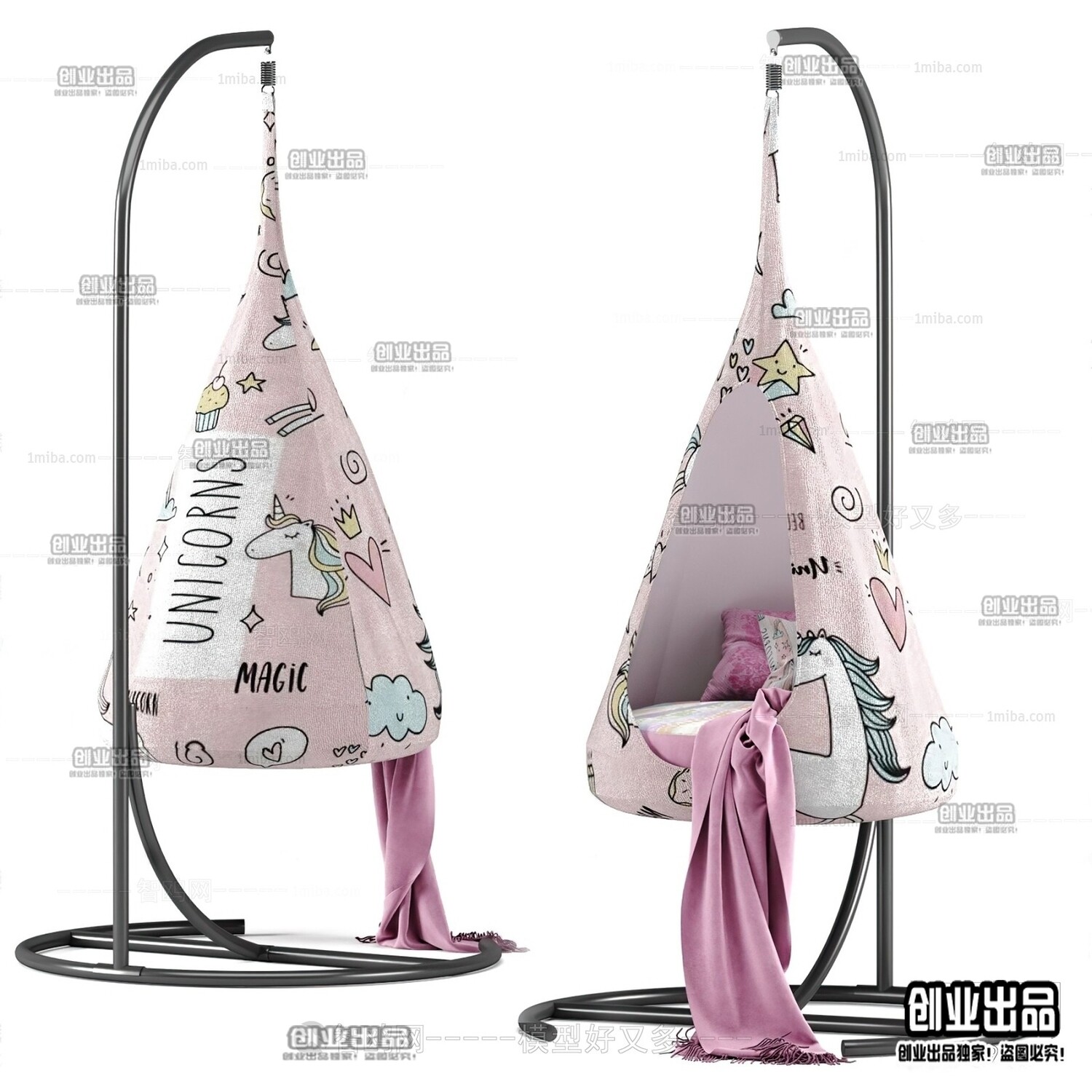 23 Hanging Chair 3d Models-Vray
