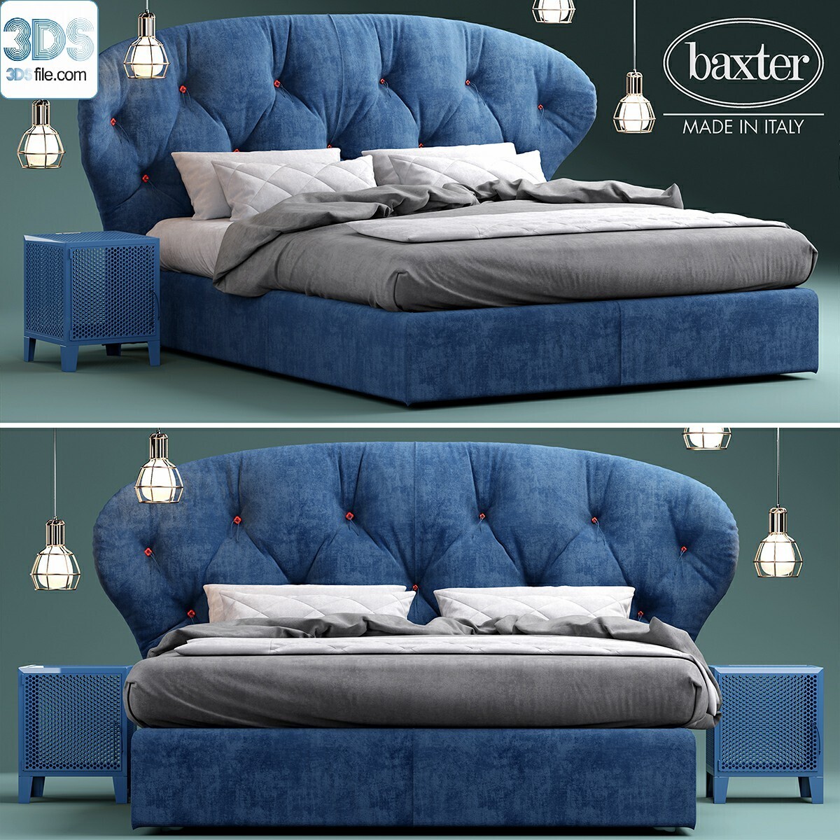 212 Bed 3d models Vol.16 - Vray