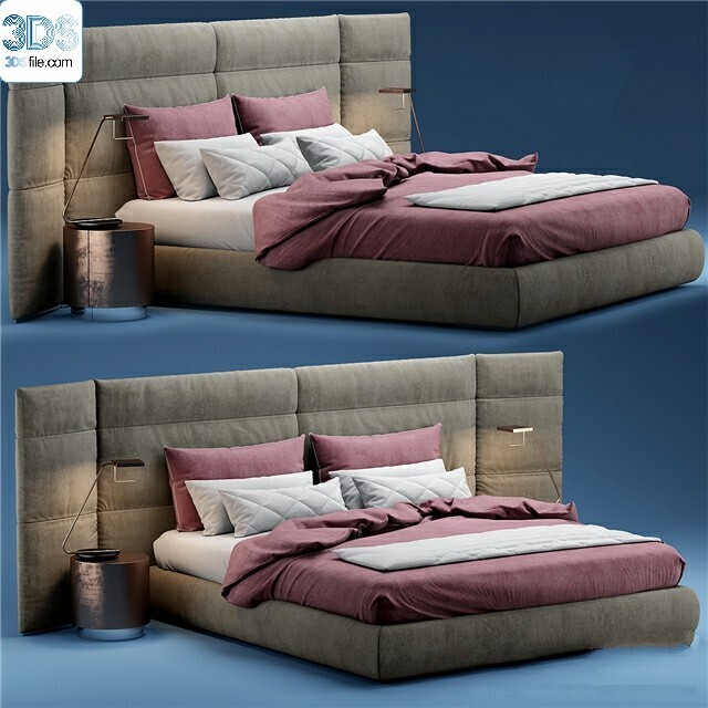 212 Bed 3d models Vol.16 - Vray