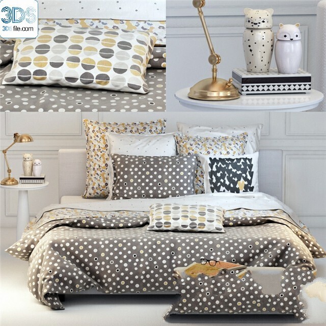 212 Bed 3d models Vol.16 - Vray
