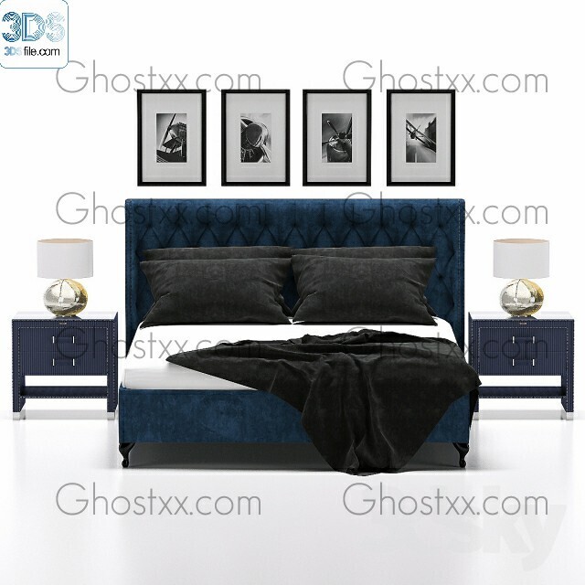 212 Bed 3d models Vol.16 - Vray