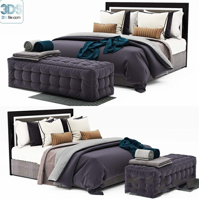 212 Bed 3d models Vol.16 - Vray