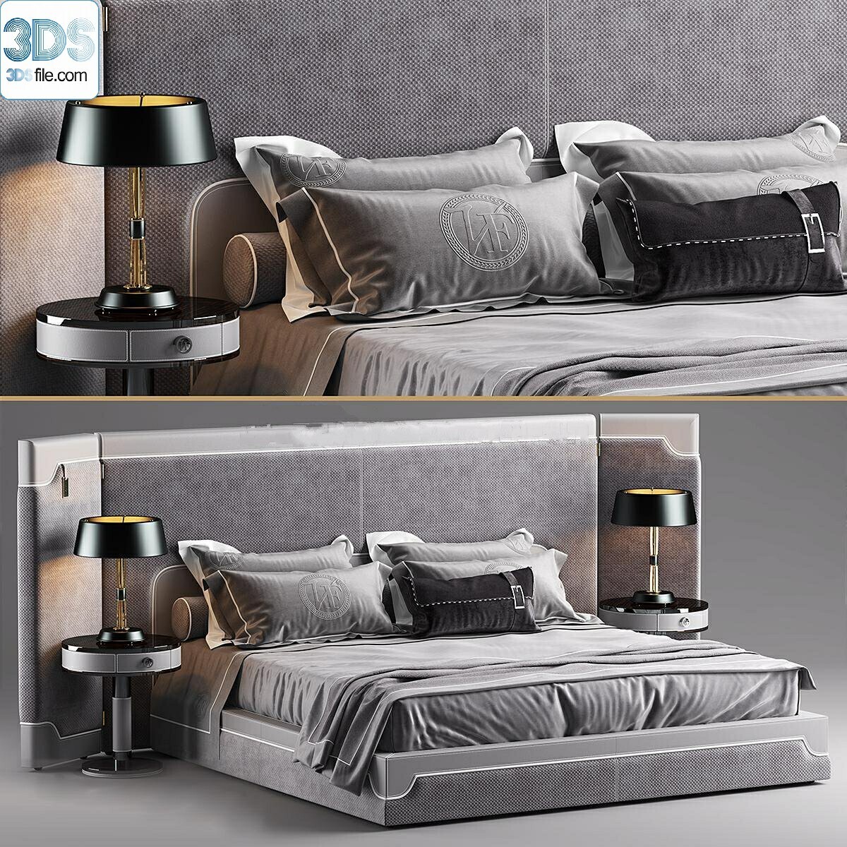 212 Bed 3d models Vol.16 - Vray