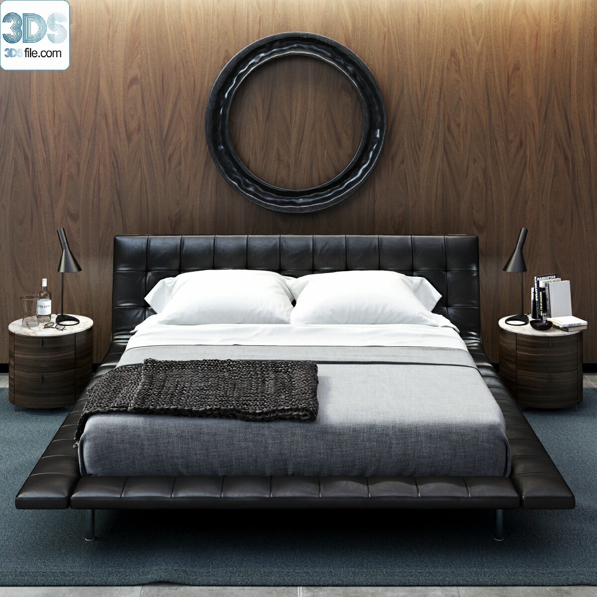 212 Bed 3d models Vol.16 - Vray