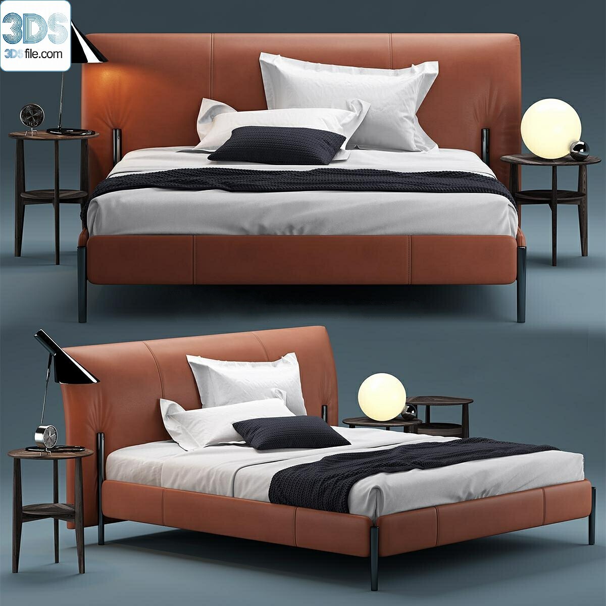 212 Bed 3d models Vol.16 - Vray