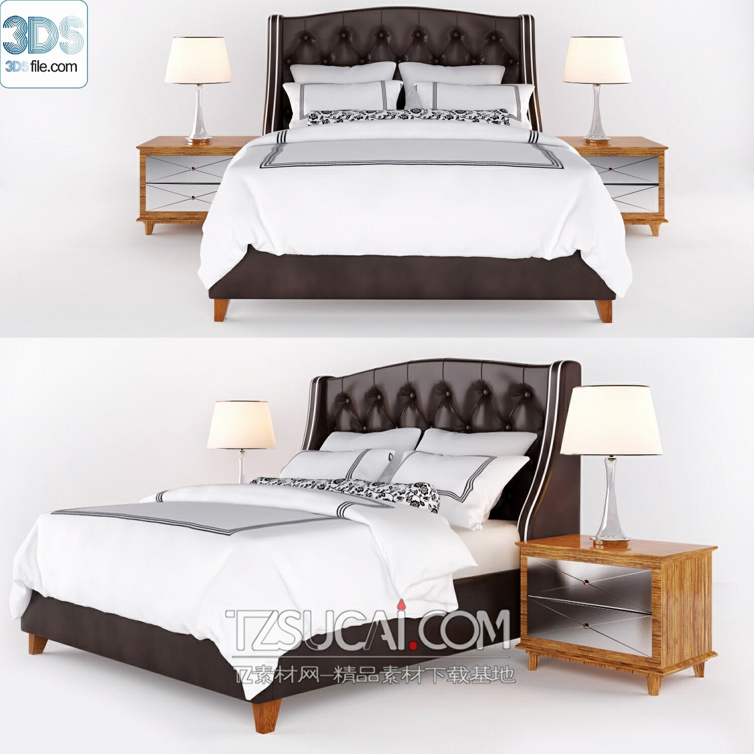 212 Bed 3d models Vol.16 - Vray