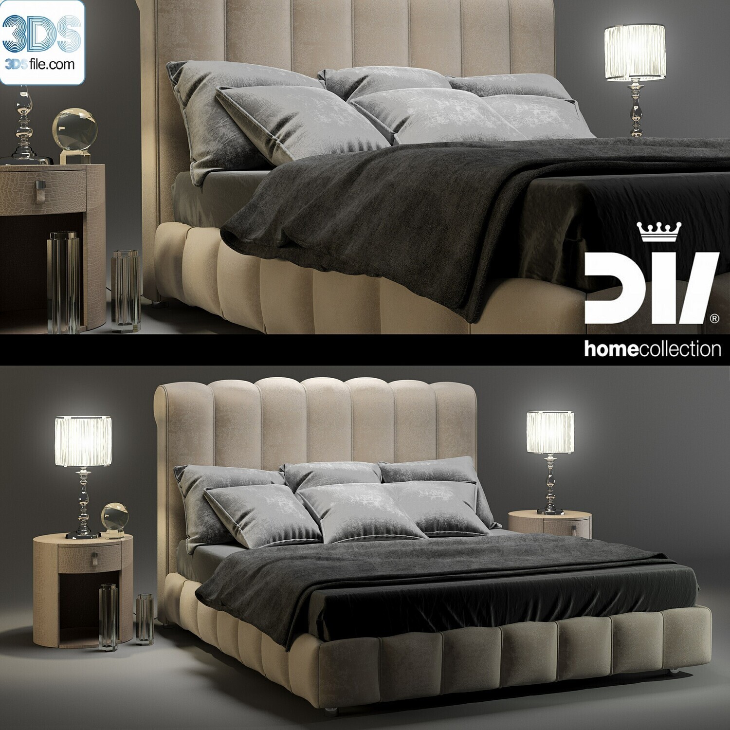 212 Bed 3d models Vol.16 - Vray