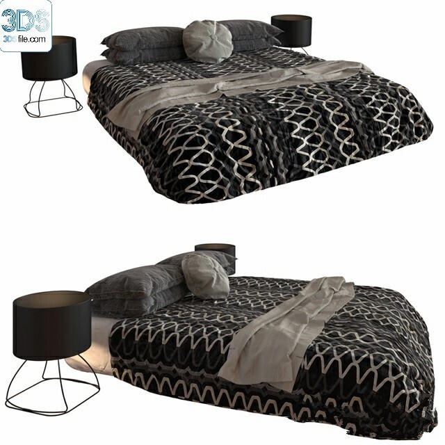 212 Bed 3d models Vol.16 - Vray