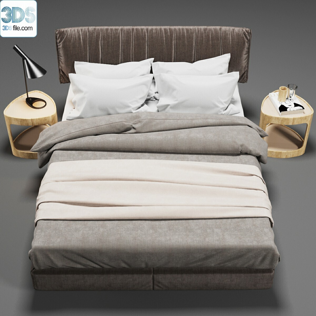 212 Bed 3d models Vol.16 - Vray